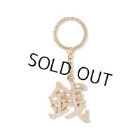 BlackEyePatch/ZENI RHINESTONE KEYCHAIN（GOLD）