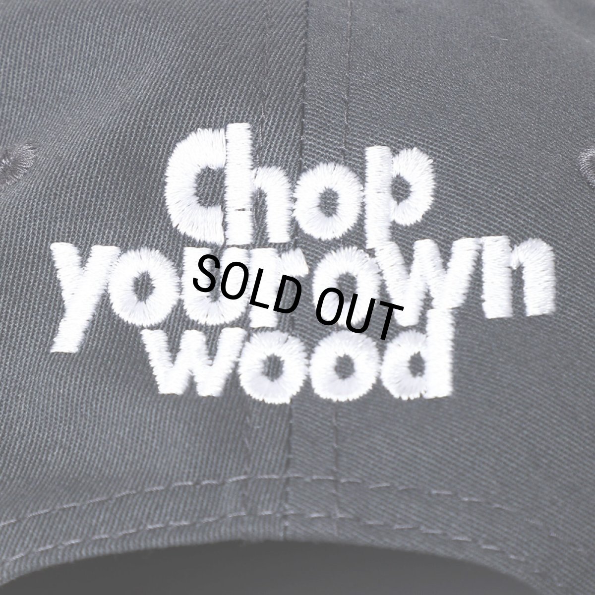 画像4: PORKCHOP/CYOW COTTON CAP（CHARCOAL）［コットンキャップ-25春夏］ (4)