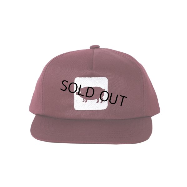 画像1: PORKCHOP/CYOW COTTON CAP（MAROON）［コットンキャップ-25春夏］