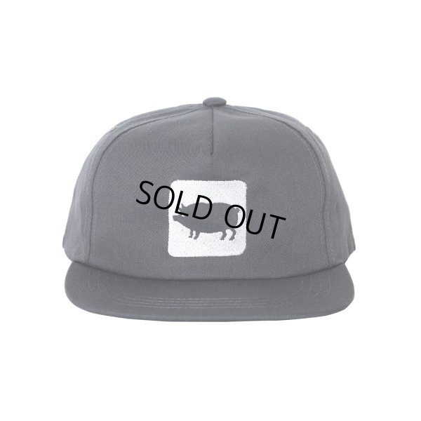 画像1: PORKCHOP/CYOW COTTON CAP（CHARCOAL）［コットンキャップ-25春夏］