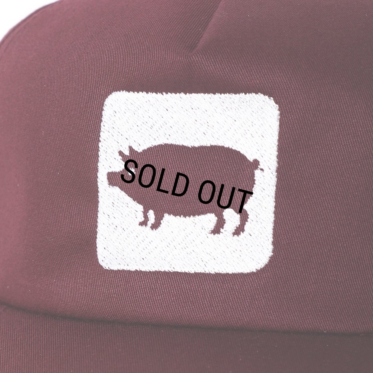 画像3: PORKCHOP/CYOW COTTON CAP（MAROON）［コットンキャップ-25春夏］ (3)