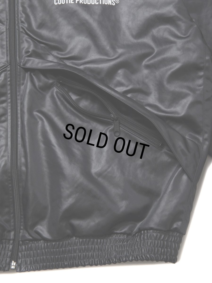 画像4: COOTIE PRODUCTIONS/Damp Coated Satin Track Jacket（Black）［トラックJKT-25春夏］ (4)