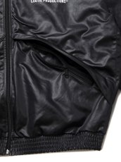 画像4: COOTIE PRODUCTIONS/Damp Coated Satin Track Jacket（Black）［トラックJKT-25春夏］ (4)