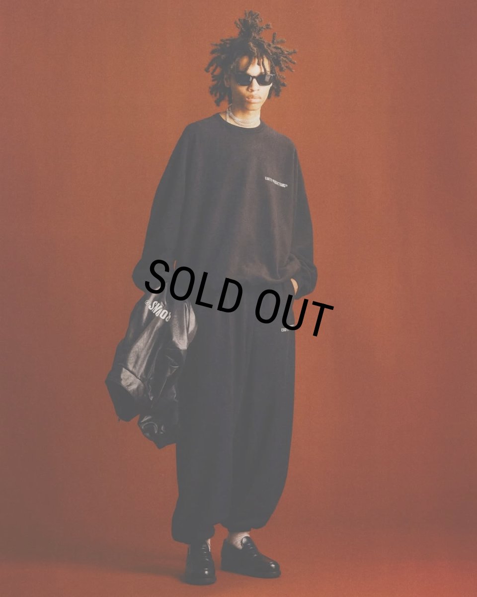 画像6: COOTIE PRODUCTIONS/Fleece Sweat Crew（Black）［フリースクルー-25春夏］ (6)
