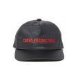 COOTIE PRODUCTIONS/Damp Coated Satin 5 Panel Cap（Black/Red）［5