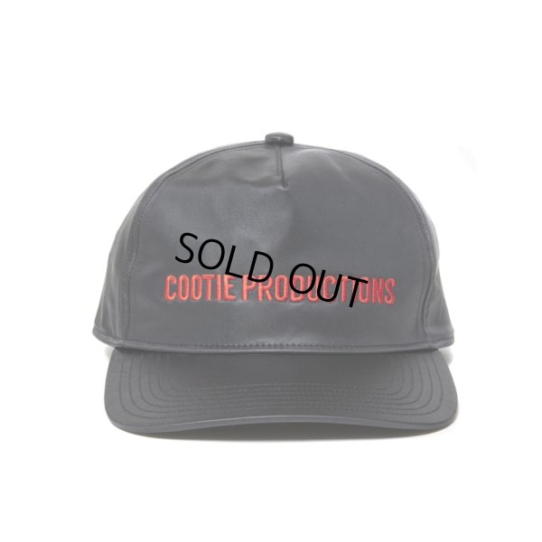画像1: COOTIE PRODUCTIONS/Damp Coated Satin 5 Panel Cap（Black/Red）［5パネルキャップ-25春夏］