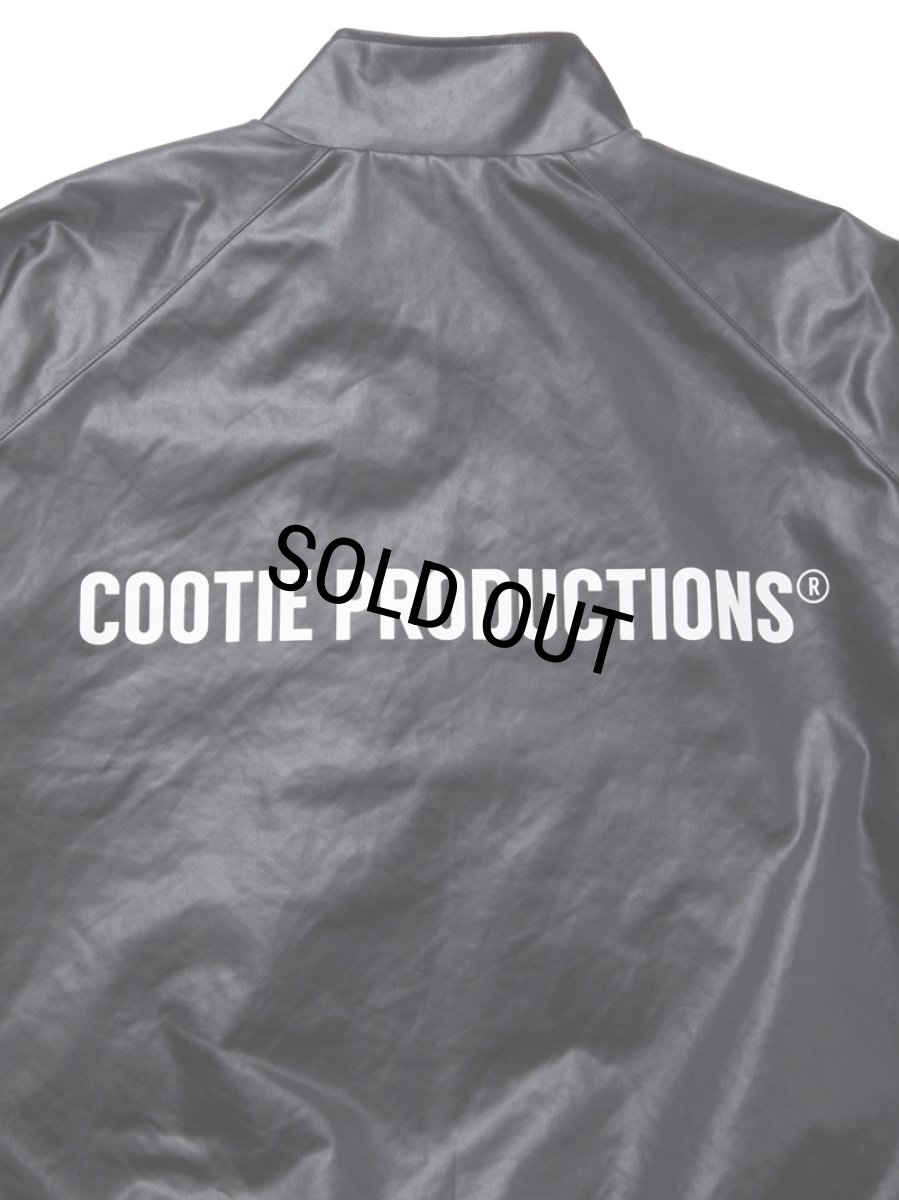 画像5: COOTIE PRODUCTIONS/Damp Coated Satin Track Jacket（Black）［トラックJKT-25春夏］ (5)