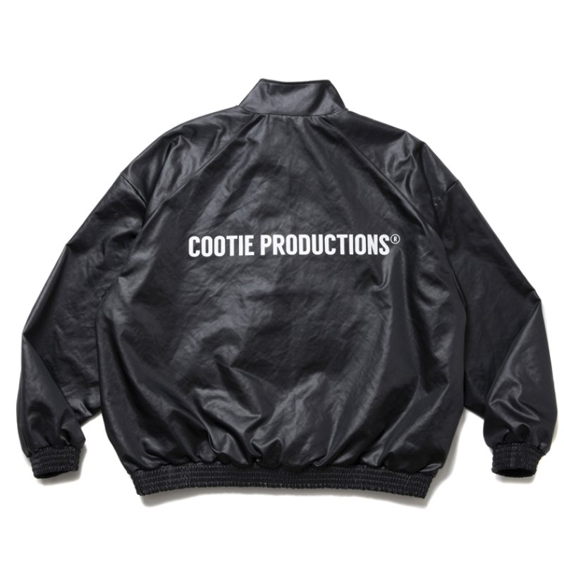 画像2: COOTIE PRODUCTIONS/Damp Coated Satin Track Jacket（Black）［トラックJKT-25春夏］