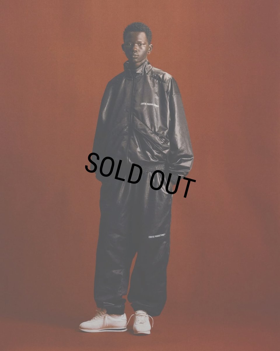 画像6: COOTIE PRODUCTIONS/Damp Coated Satin Track Jacket（Black）［トラックJKT-25春夏］ (6)