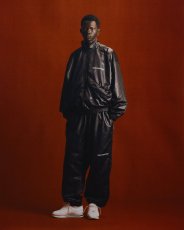 画像6: COOTIE PRODUCTIONS/Damp Coated Satin Track Jacket（Black）［トラックJKT-25春夏］ (6)