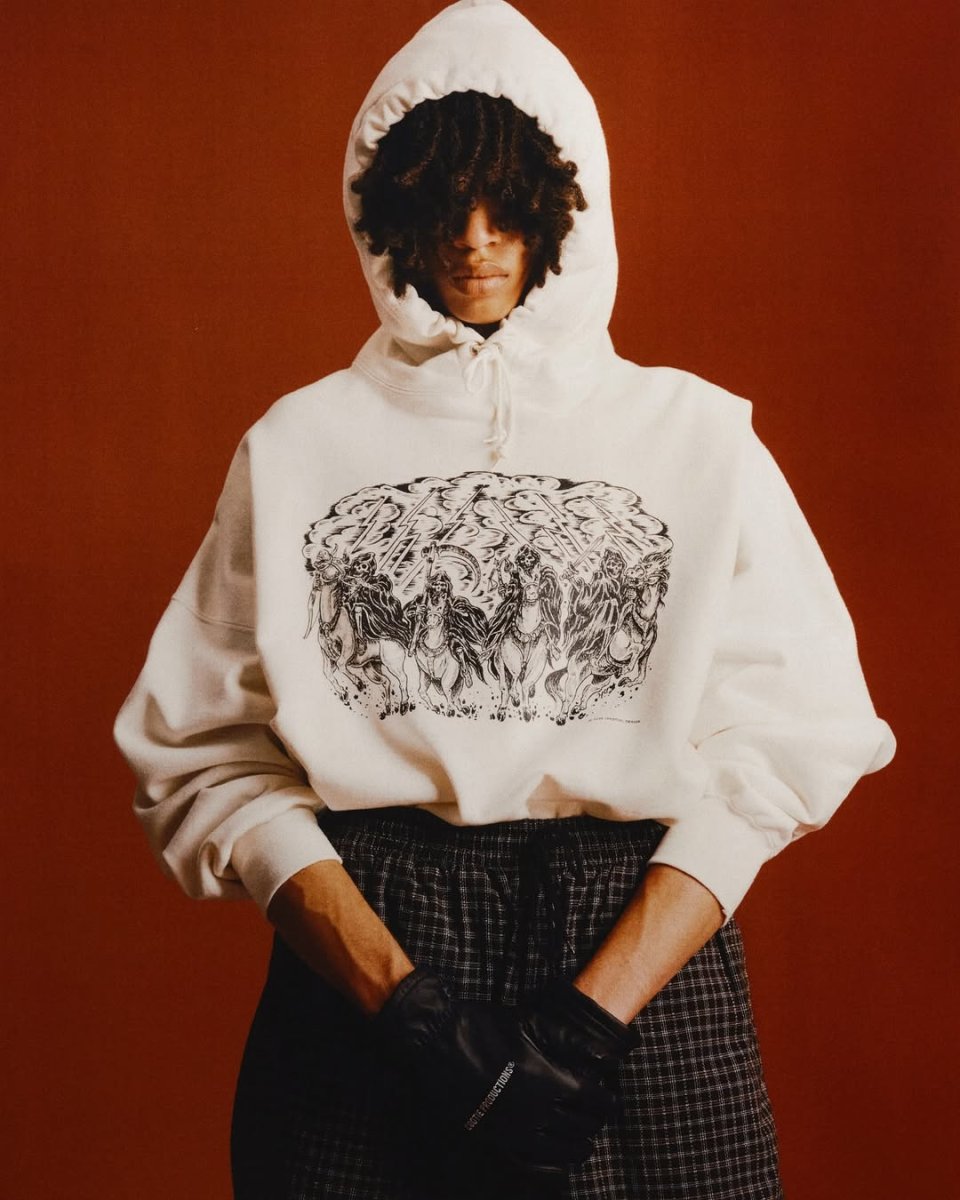 画像5: COOTIE PRODUCTIONS/Print Sweat Hoodie（Magical Design）（Off Ivory）［スウェットフーディー-25春夏］ (5)