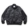 COOTIE PRODUCTIONS/Damp Coated Satin Track Jacket（Black