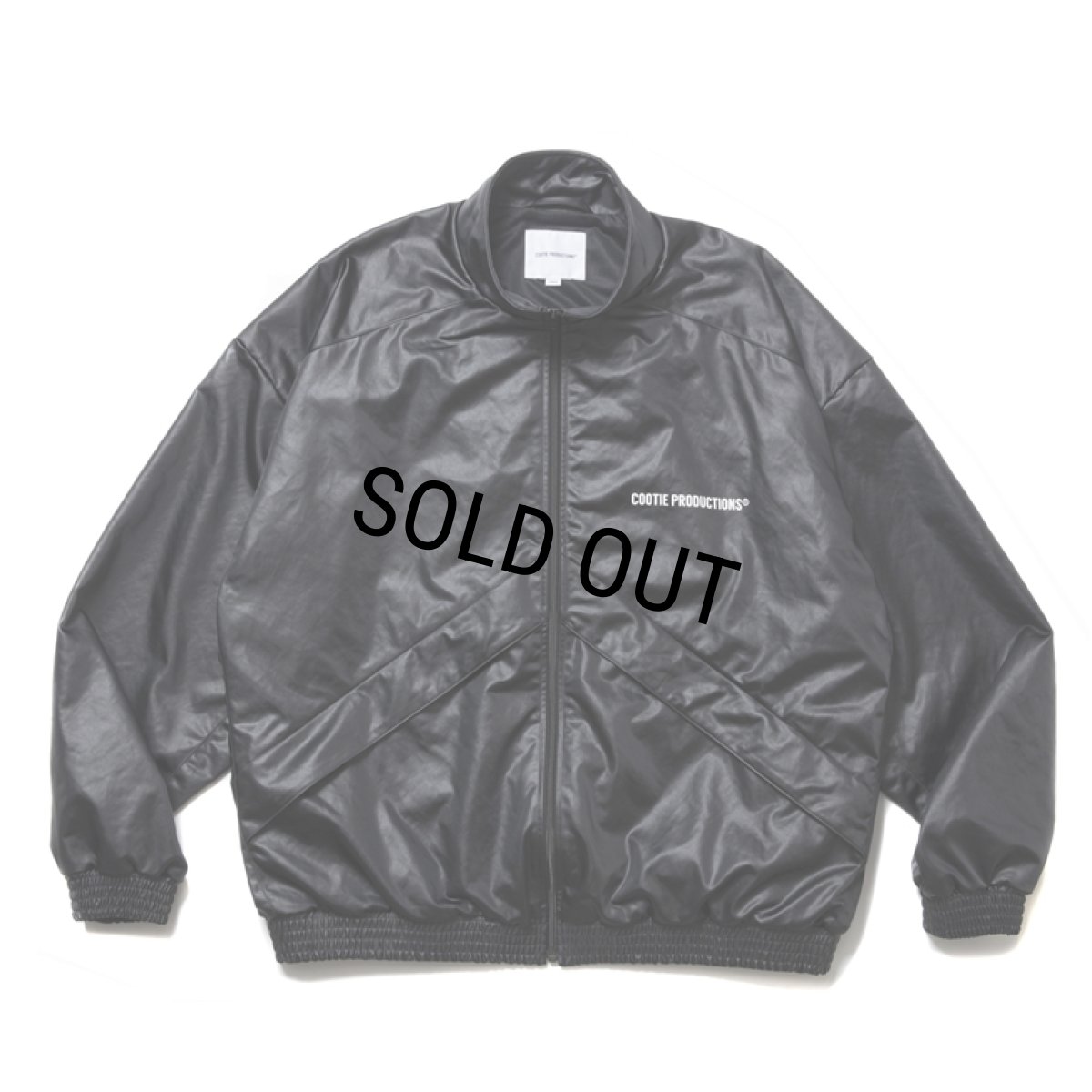画像1: COOTIE PRODUCTIONS/Damp Coated Satin Track Jacket（Black）［トラックJKT-25春夏］ (1)