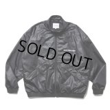 COOTIE PRODUCTIONS/Damp Coated Satin Track Jacket（Black）［トラックJKT-25春夏］