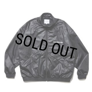 COOTIE PRODUCTIONS/Damp Coated Satin Track Jacket（Black