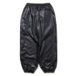 COOTIE PRODUCTIONS/Damp Coated Satin Wide Track Pants（Black