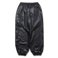 画像2: COOTIE PRODUCTIONS/Damp Coated Satin Wide Track Pants（Black）［ワイドトラックパンツ-25春夏］ (2)