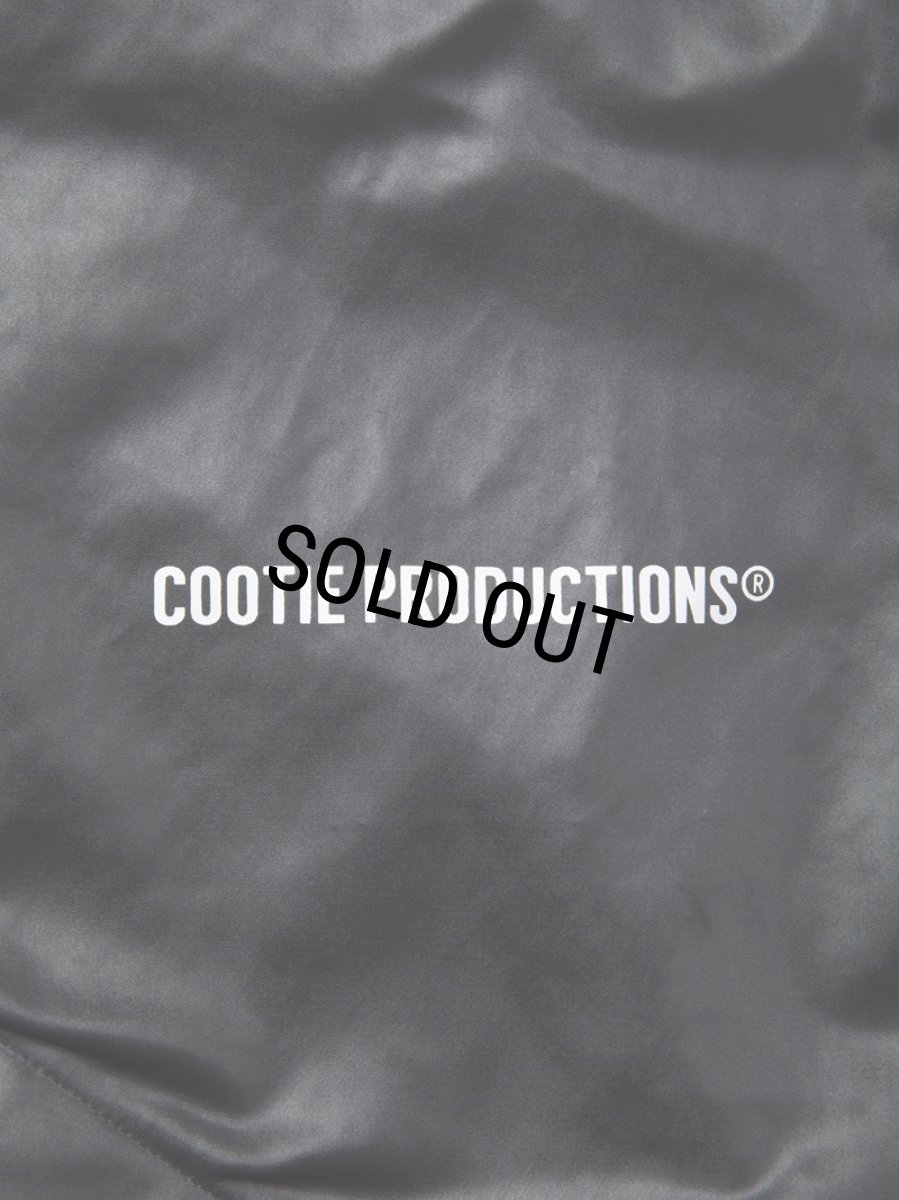 画像3: COOTIE PRODUCTIONS/Damp Coated Satin Track Jacket（Black）［トラックJKT-25春夏］ (3)