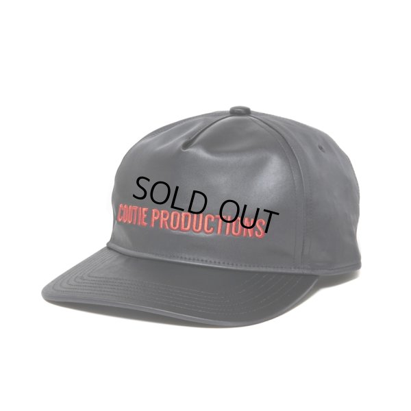 画像2: COOTIE PRODUCTIONS/Damp Coated Satin 5 Panel Cap（Black/Red）［5パネルキャップ-25春夏］