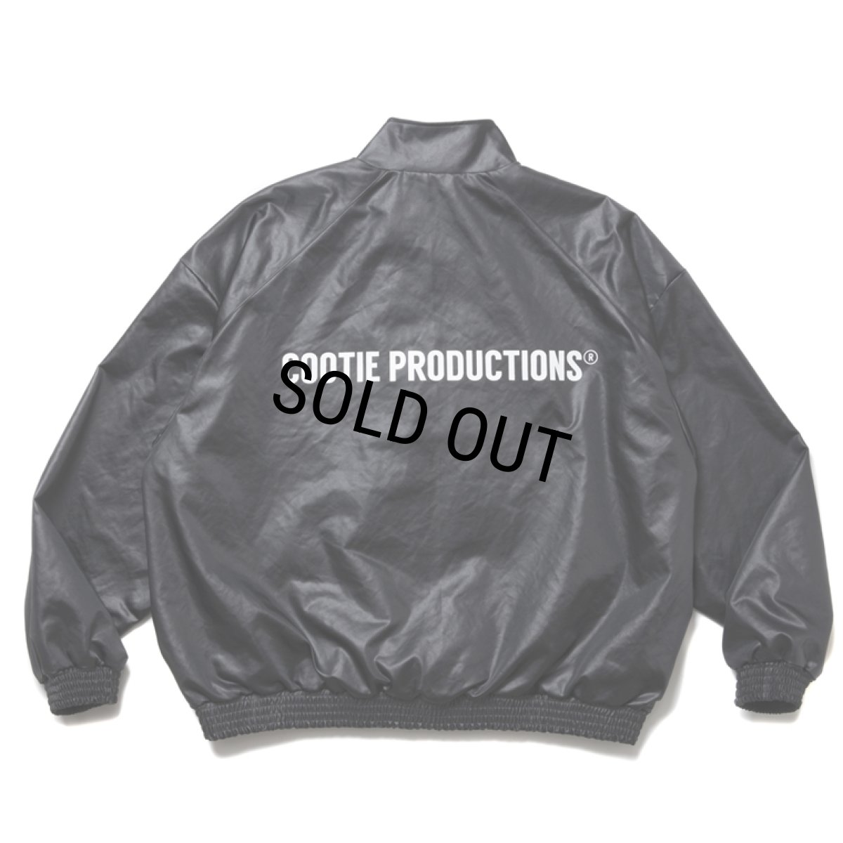 画像2: COOTIE PRODUCTIONS/Damp Coated Satin Track Jacket（Black）［トラックJKT-25春夏］ (2)
