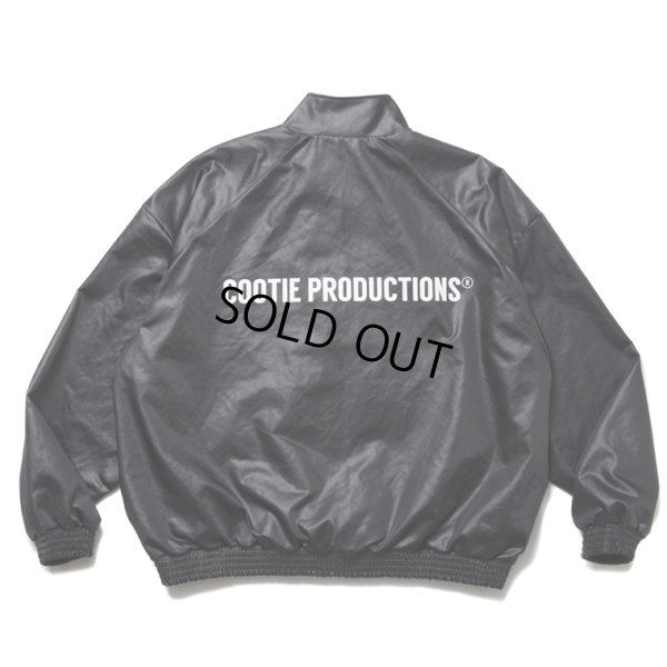 画像2: COOTIE PRODUCTIONS/Damp Coated Satin Track Jacket（Black）［トラックJKT-25春夏］