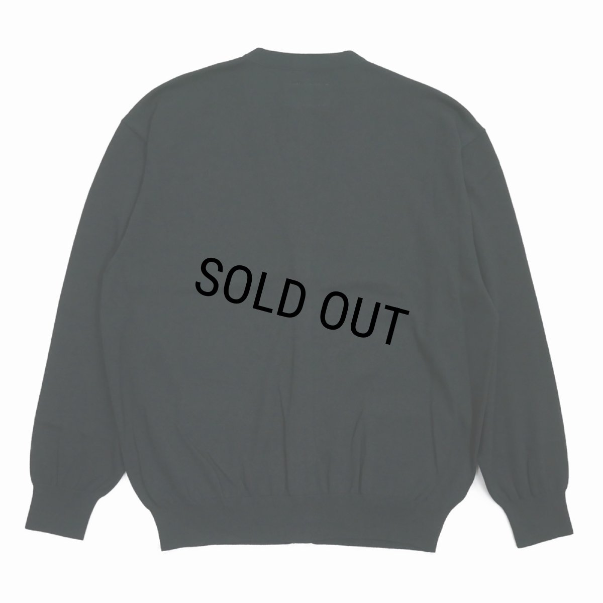 画像2: WACKO MARIA/COTTON KNIT CARDIGAN（BLACK）［コットンニットカーディガン-25春夏］ (2)