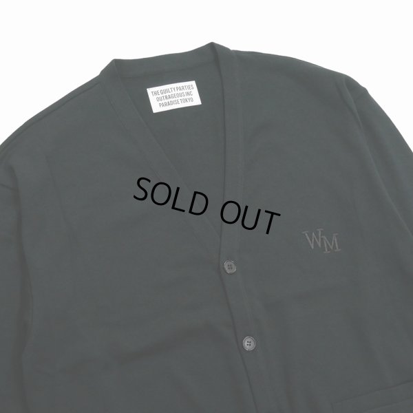 画像4: WACKO MARIA/COTTON KNIT CARDIGAN（BLACK）［コットンニットカーディガン-25春夏］