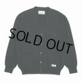 WACKO MARIA/COTTON KNIT CARDIGAN（BLACK）［コットンニットカーディガン-25春夏］