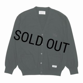 WACKO MARIA/COTTON KNIT CARDIGAN（BLACK）［コットンニット