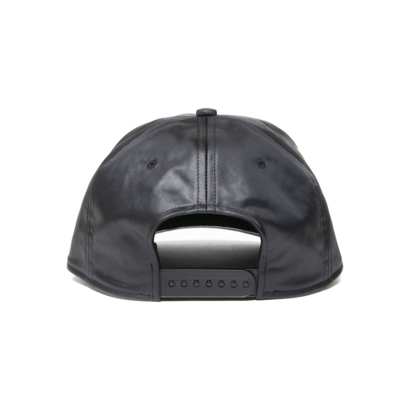 画像2: COOTIE PRODUCTIONS/Damp Coated Satin 5 Panel Cap（Black/Red）［5パネルキャップ-25春夏］