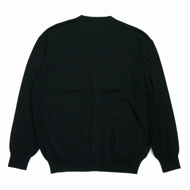 画像2: WACKO MARIA/COTTON KNIT CARDIGAN（BLACK）［コットンニットカーディガン-25秋冬］