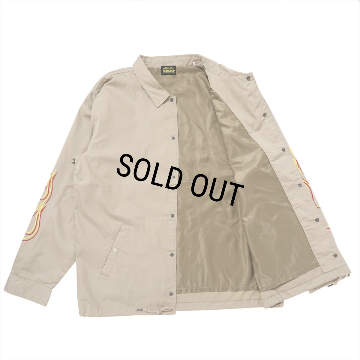 画像3: PORKCHOP/LOGO COACH JKT（BEIGE）［ロゴコーチJKT-25春夏］ (3)