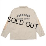 PORKCHOP/LOGO COACH JKT（BEIGE）［ロゴコーチJKT-25春夏］