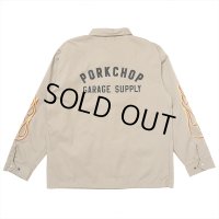 PORKCHOP/LOGO COACH JKT（BEIGE）［ロゴコーチJKT-25春夏］