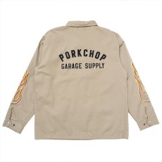 画像1: PORKCHOP/LOGO COACH JKT（BEIGE）［ロゴコーチJKT-25春夏］ (1)