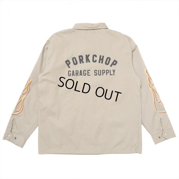 画像1: PORKCHOP/LOGO COACH JKT（BEIGE）［ロゴコーチJKT-25春夏］