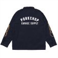 画像1: PORKCHOP/LOGO COACH JKT（NAVY）［ロゴコーチJKT-25春夏］ (1)