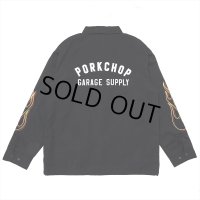 PORKCHOP/LOGO COACH JKT（BLACK）［ロゴコーチJKT-25春夏］
