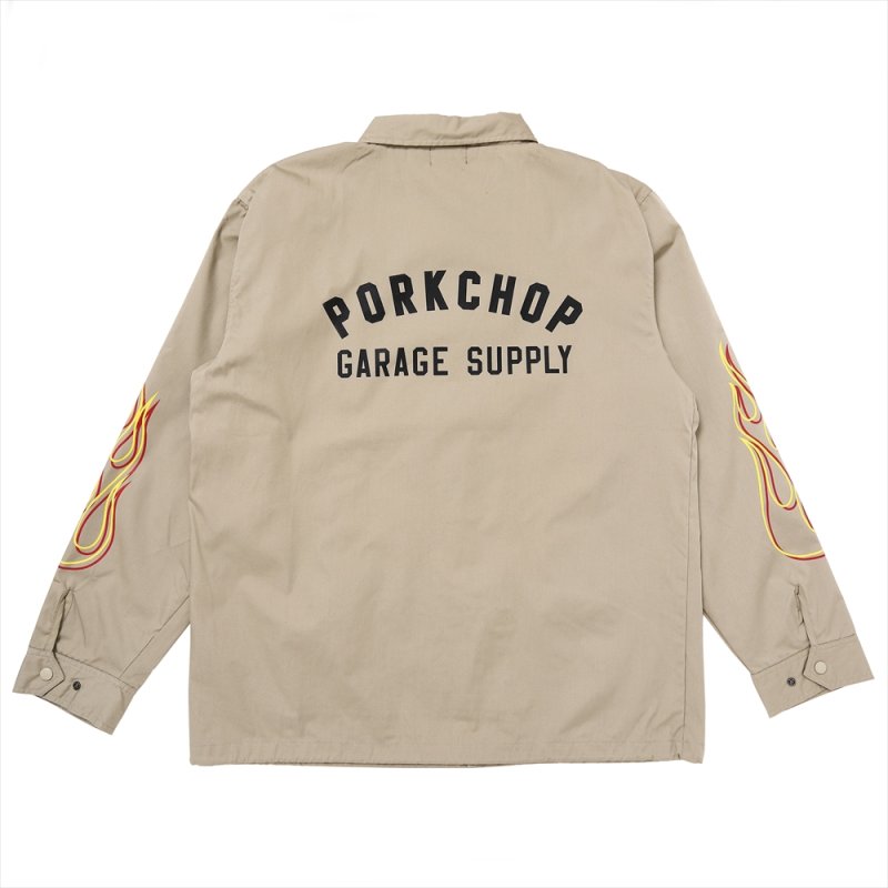 画像2: PORKCHOP/LOGO COACH JKT（BEIGE）［ロゴコーチJKT-25春夏］