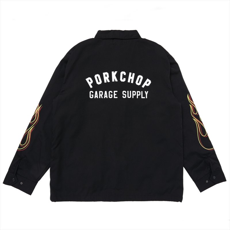 画像2: PORKCHOP/LOGO COACH JKT（BLACK）［ロゴコーチJKT-25春夏］
