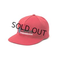 CALEE/CAL NT LOGO TWILL CAP＜NATURALLY PAINT DESIGN＞（RED）［ツイルキャップ-25春夏］