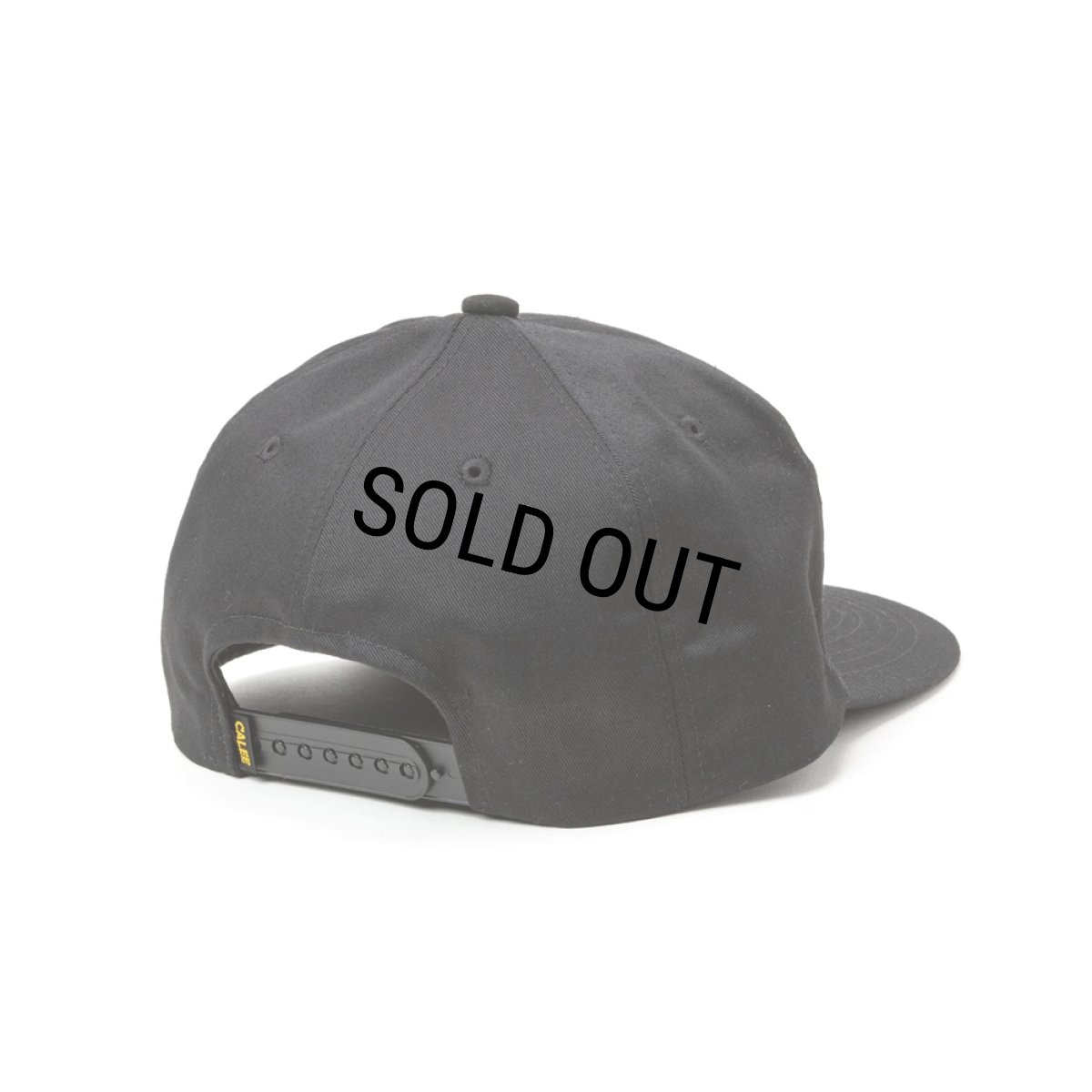 画像3: 【30％OFF】CALEE/CAL NT LOGO TWILL CAP＜NATURALLY PAINT DESIGN＞（BLACK）［ツイルキャップ-25春夏］ (3)