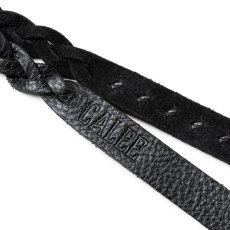 画像3: CALEE/STUDS & KNITTING LEATHER LONG KEY RING＜TYPE A＞（BLACK/BLACK）［レザーロングキーリング-25春夏］ (3)
