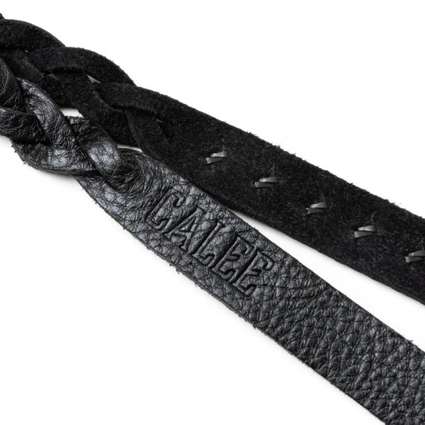 画像3: CALEE/STUDS & KNITTING LEATHER LONG KEY RING＜TYPE A＞（BLACK/BLACK）［レザーロングキーリング-25春夏］