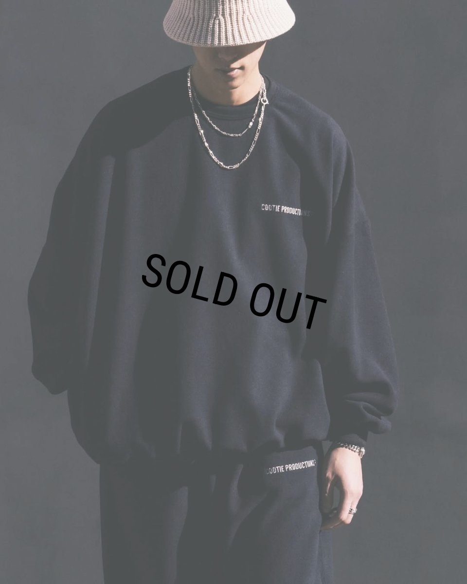 画像5: COOTIE PRODUCTIONS/Fleece Sweat Crew（Black）［フリースクルー-25春夏］ (5)