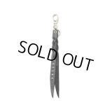 CALEE/STUDS & KNITTING LEATHER SHORT KEY RING＜TYPE A＞（BLACK/SILVER）［レザーショートキーリング-25春夏］