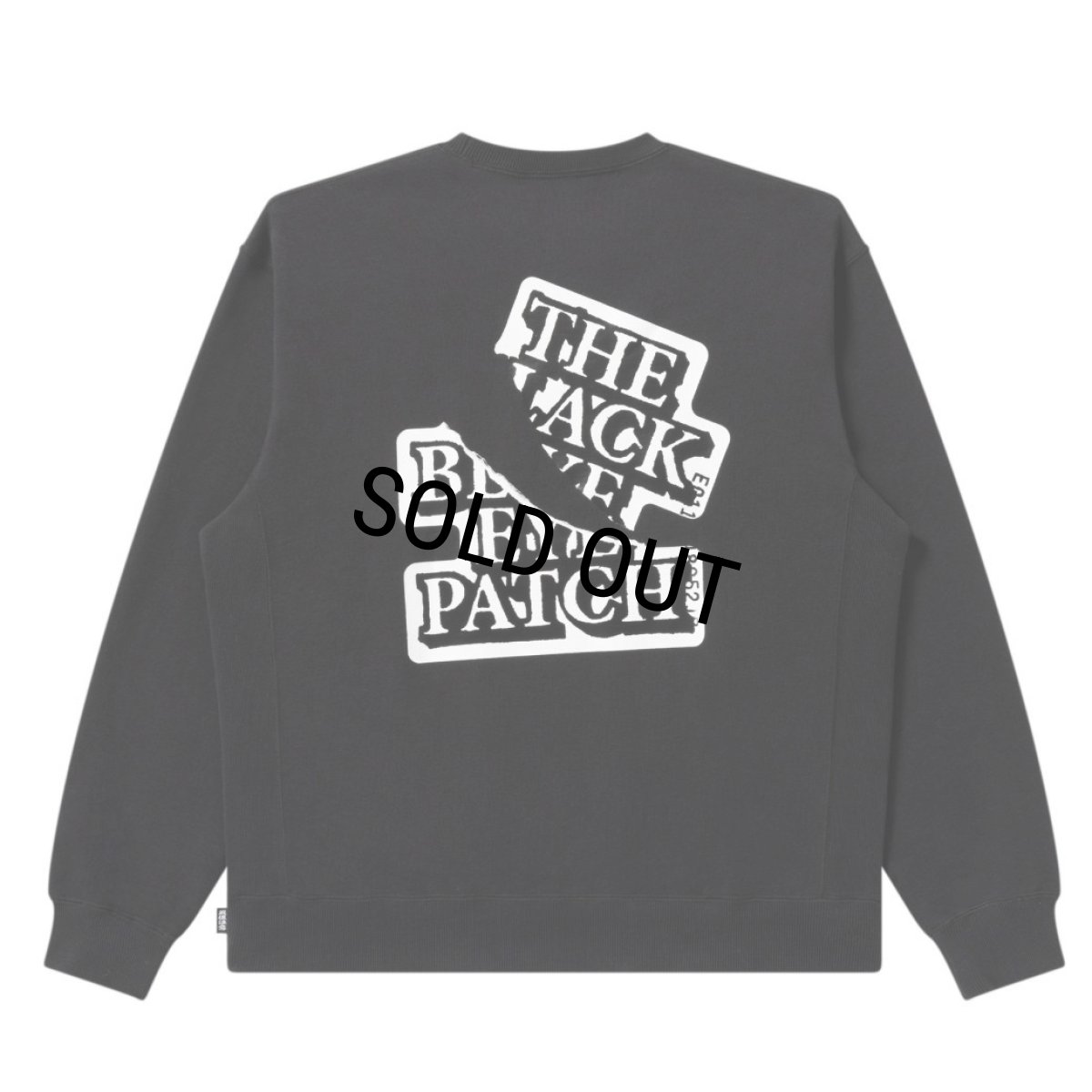画像1: BlackEyePatch/RIPPED APART OG LABEL CREW SWEAT（BLACK） (1)