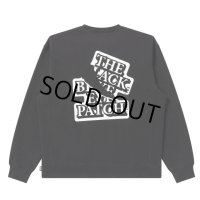BlackEyePatch/RIPPED APART OG LABEL CREW SWEAT（BLACK）