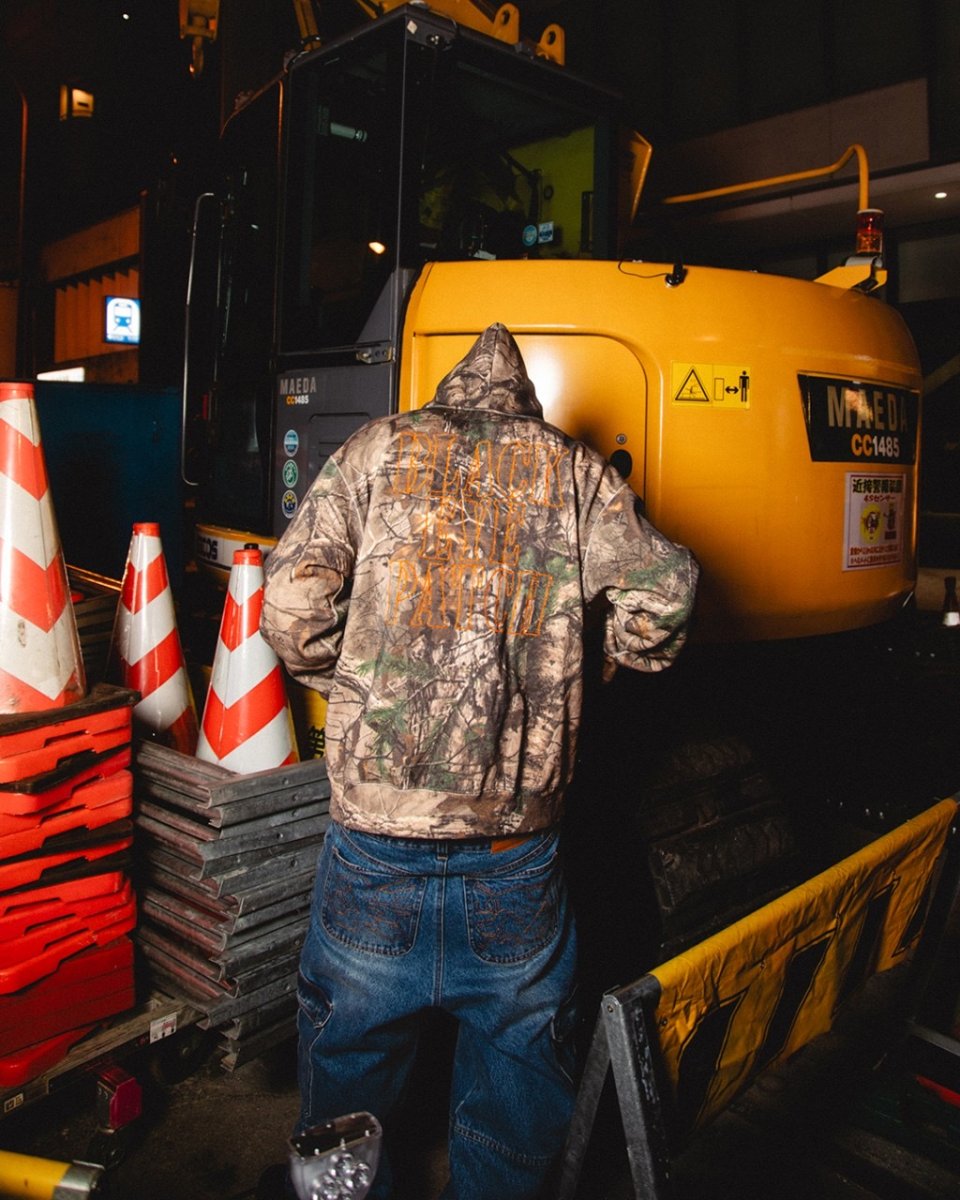 画像4: BlackEyePatch/STENCIL LOGO REALTREE THERMAL ZIP HOODIE（MULTI） (4)