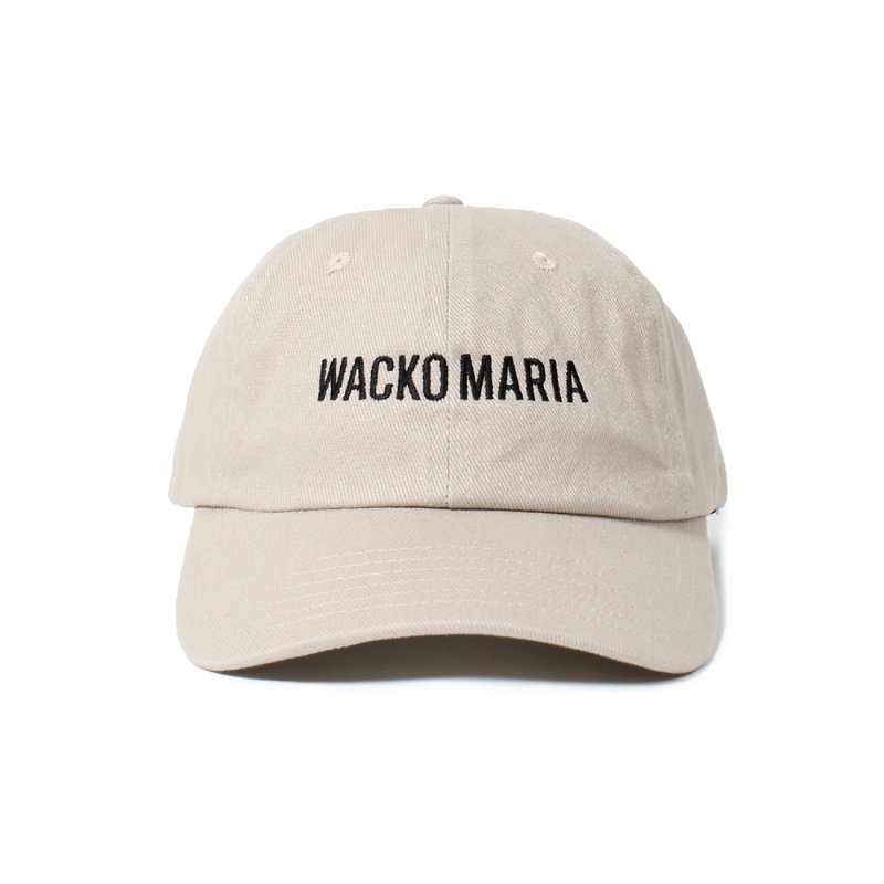 画像1: WACKO MARIA/6PANEL CAP（BEIGE）［6パネルキャップ-25春夏］